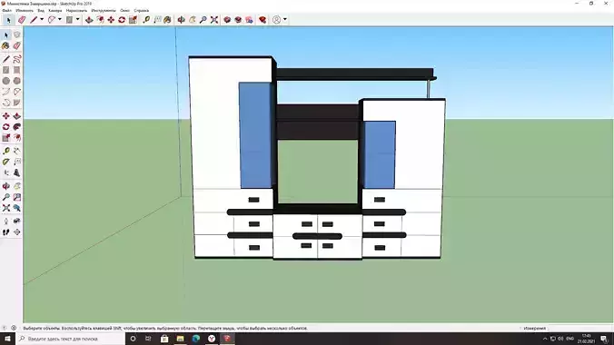 White mini wall with glazing