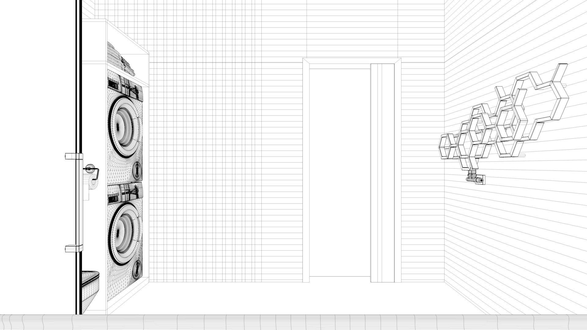 Bathroom 10 Low-poly 3D model_12