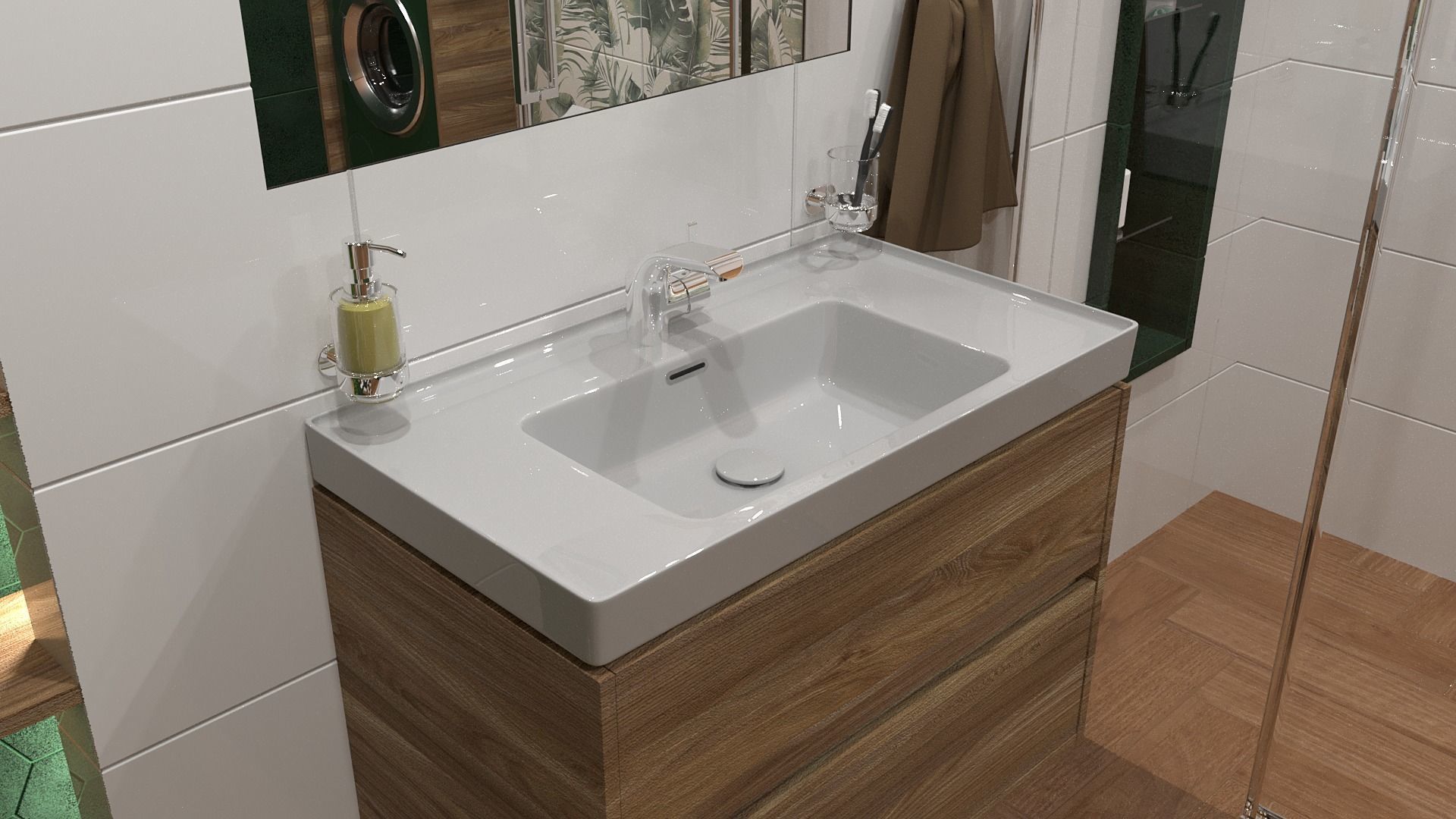 Bathroom 10 Low-poly 3D model_6