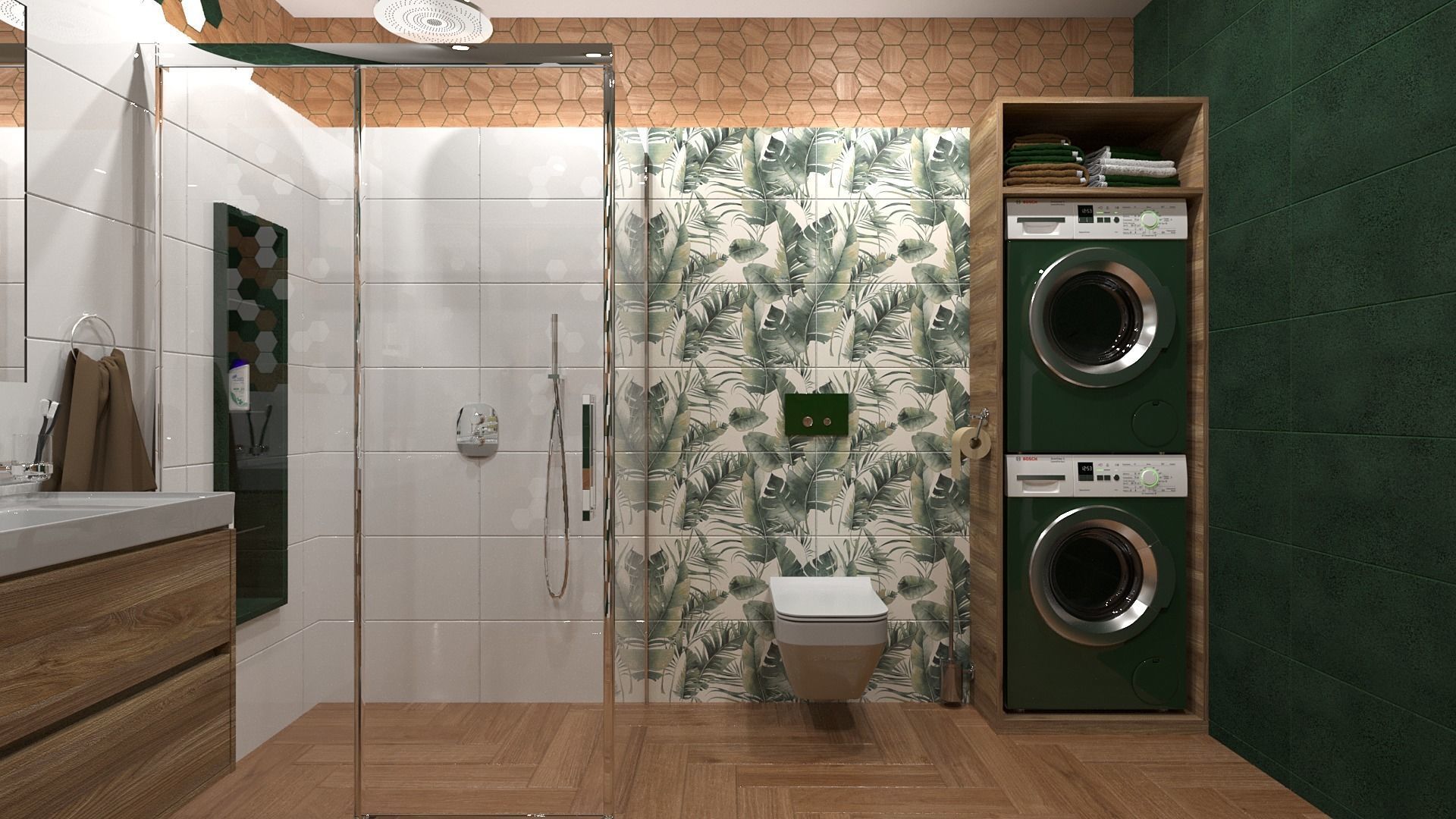 Bathroom 10 Low-poly 3D model_1