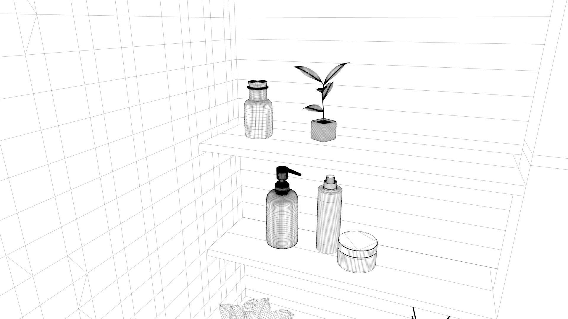 Bathroom 10 Low-poly 3D model_23