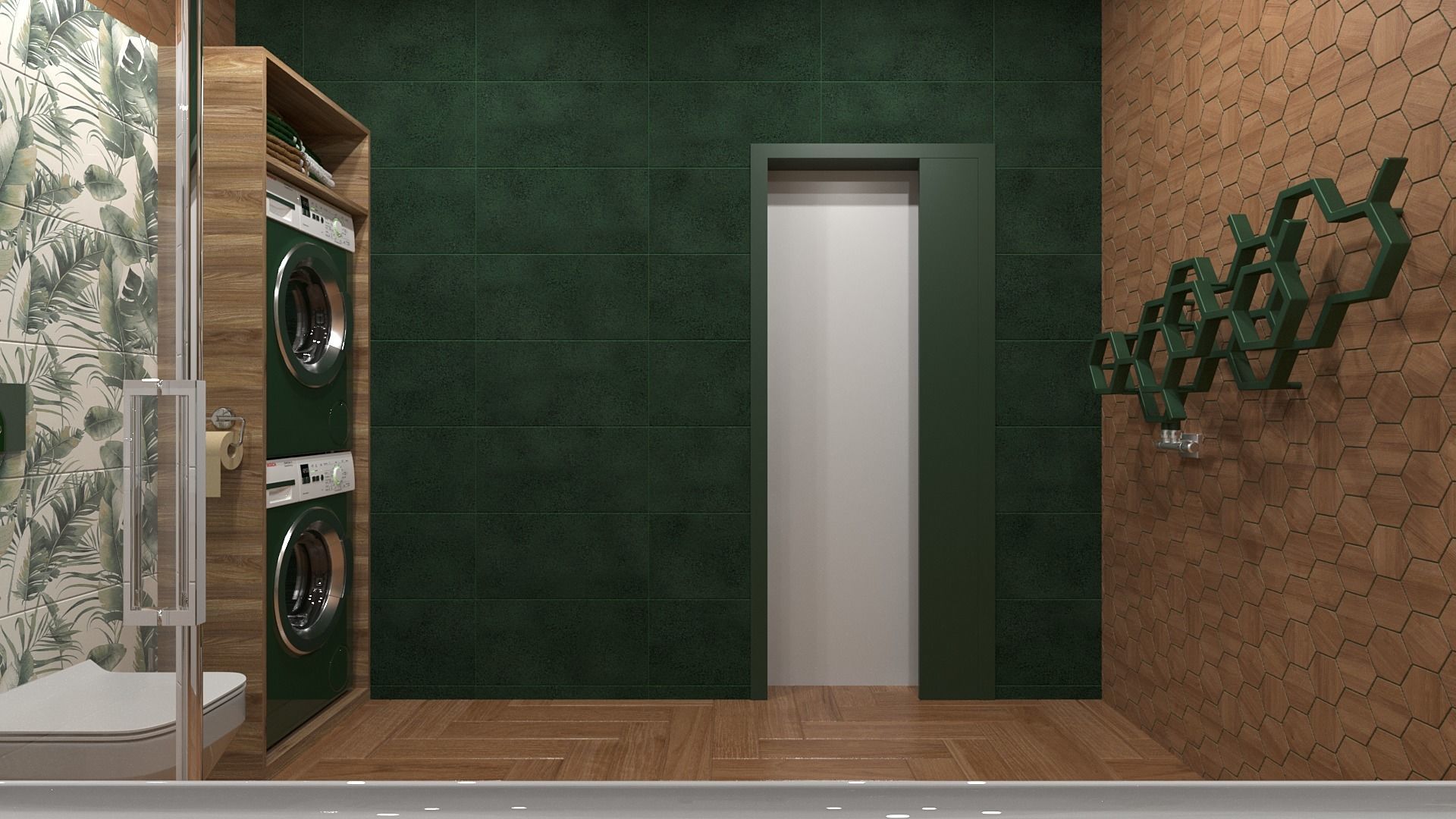 Bathroom 10 Low-poly 3D model_3
