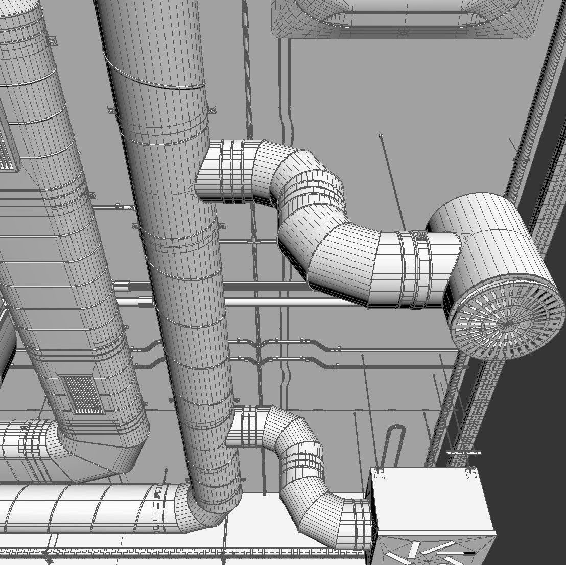 Ventilation system set 02 3D model_30