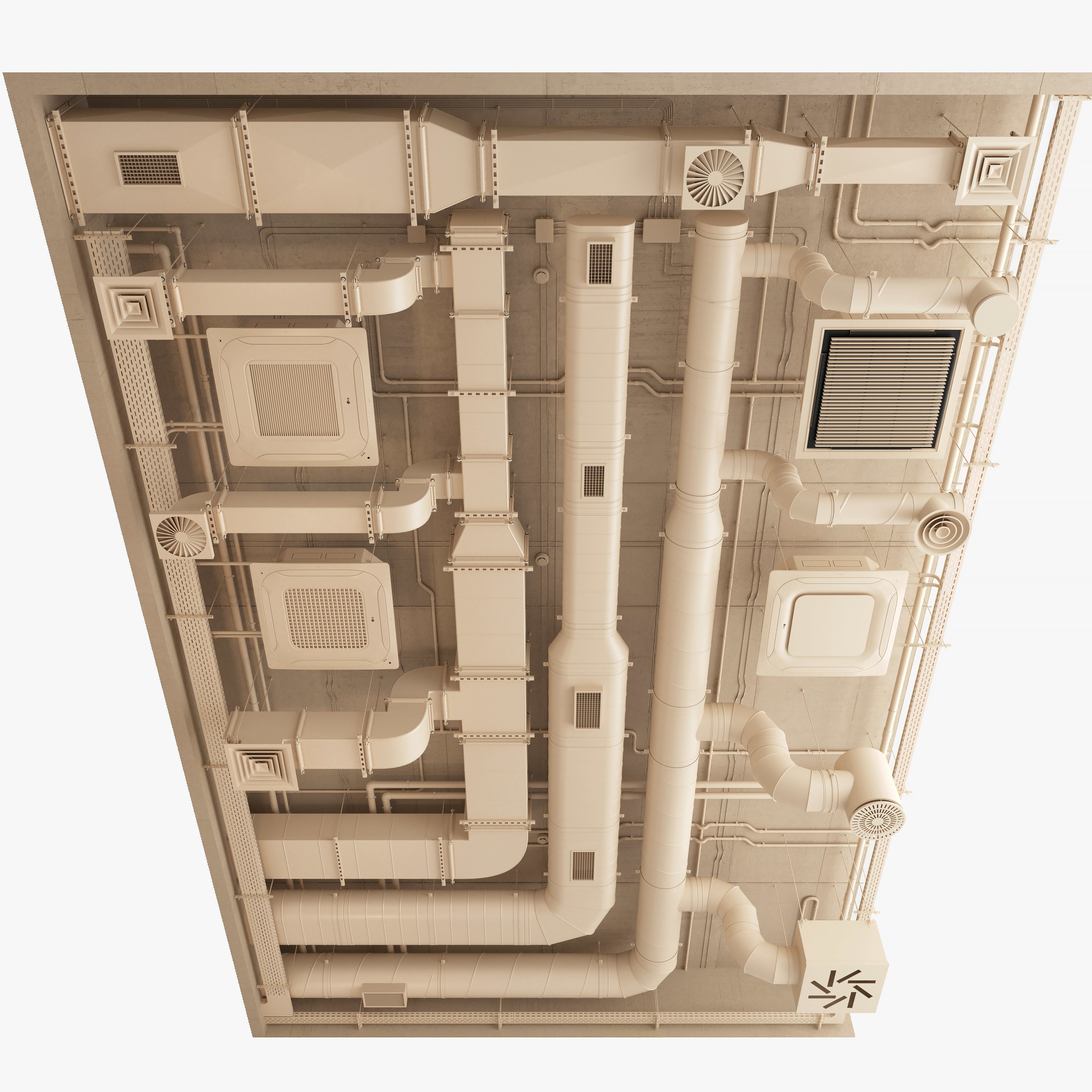 Ventilation system set 02 3D model_14