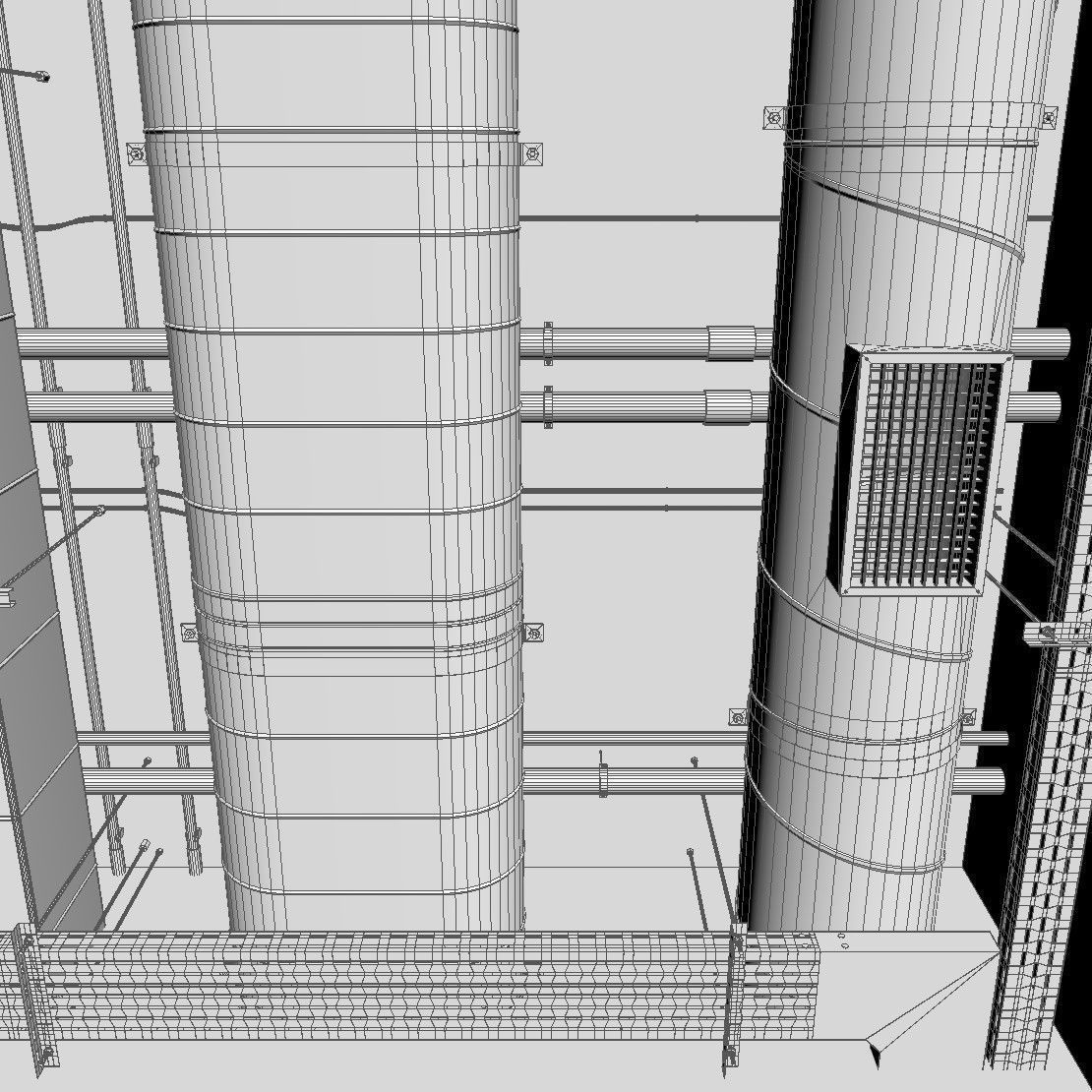 Ventilation system set 02 3D model_25