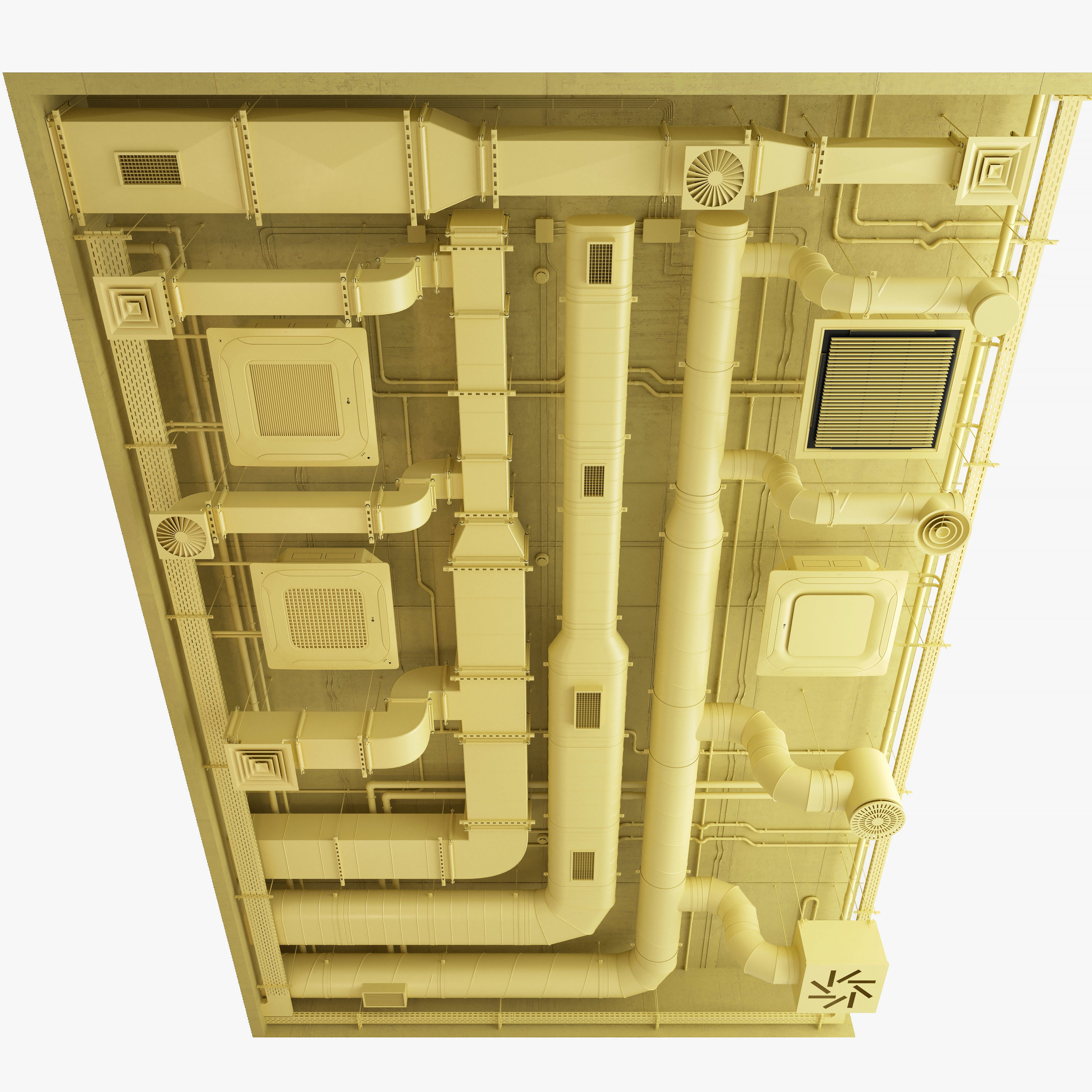 Ventilation system set 02 3D model_13