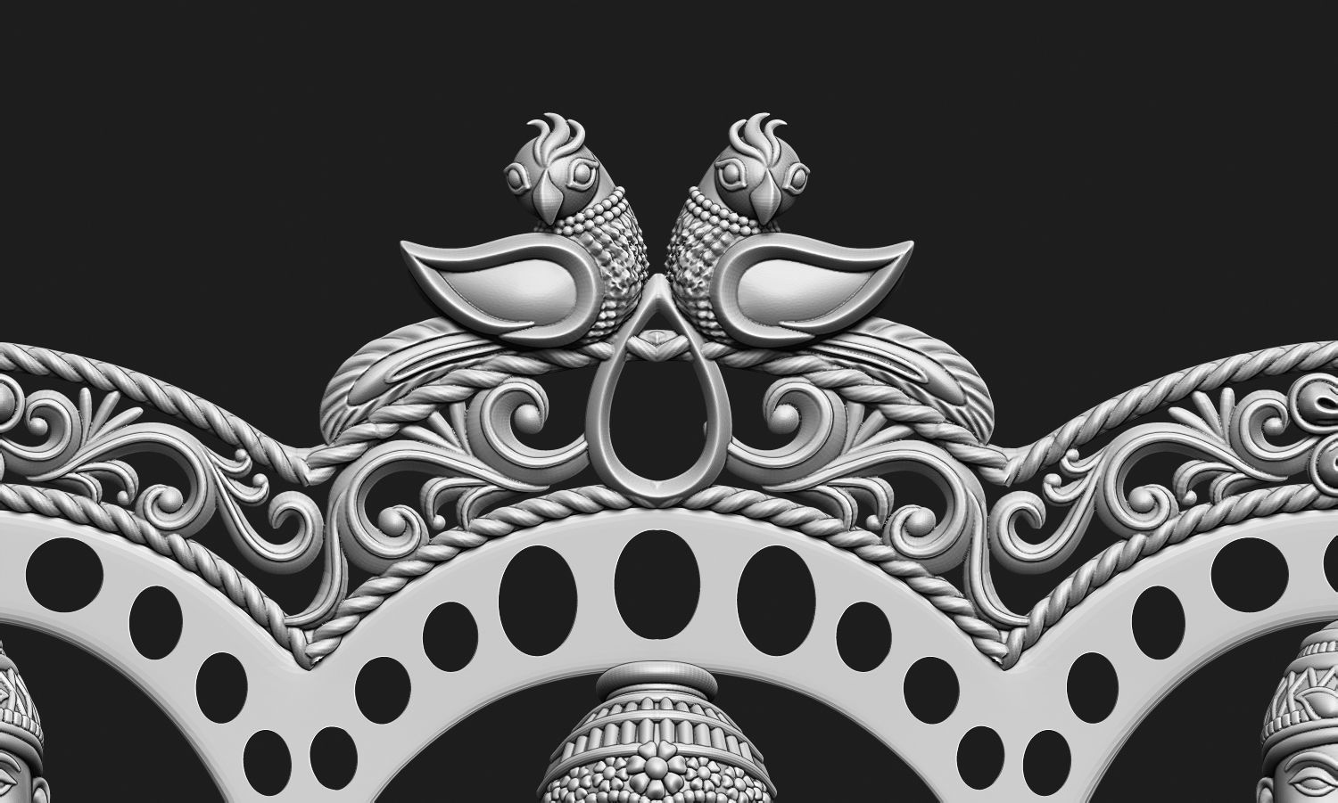 Laxmi Ganesha Saraswati 3D print model_12