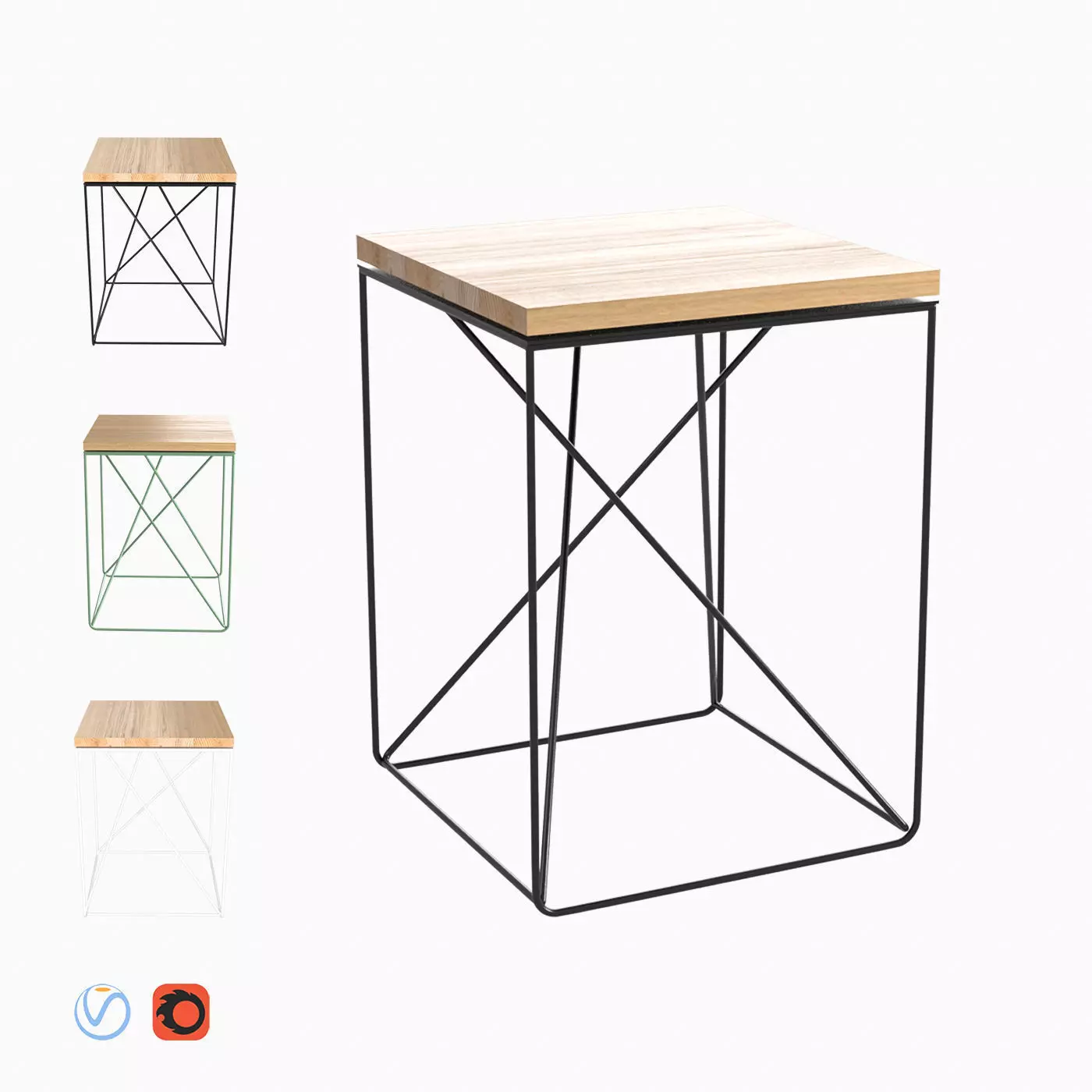 Alpha low stoolside table 3D model_0