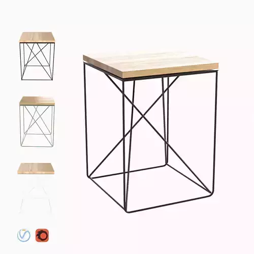 Alpha low stoolside table