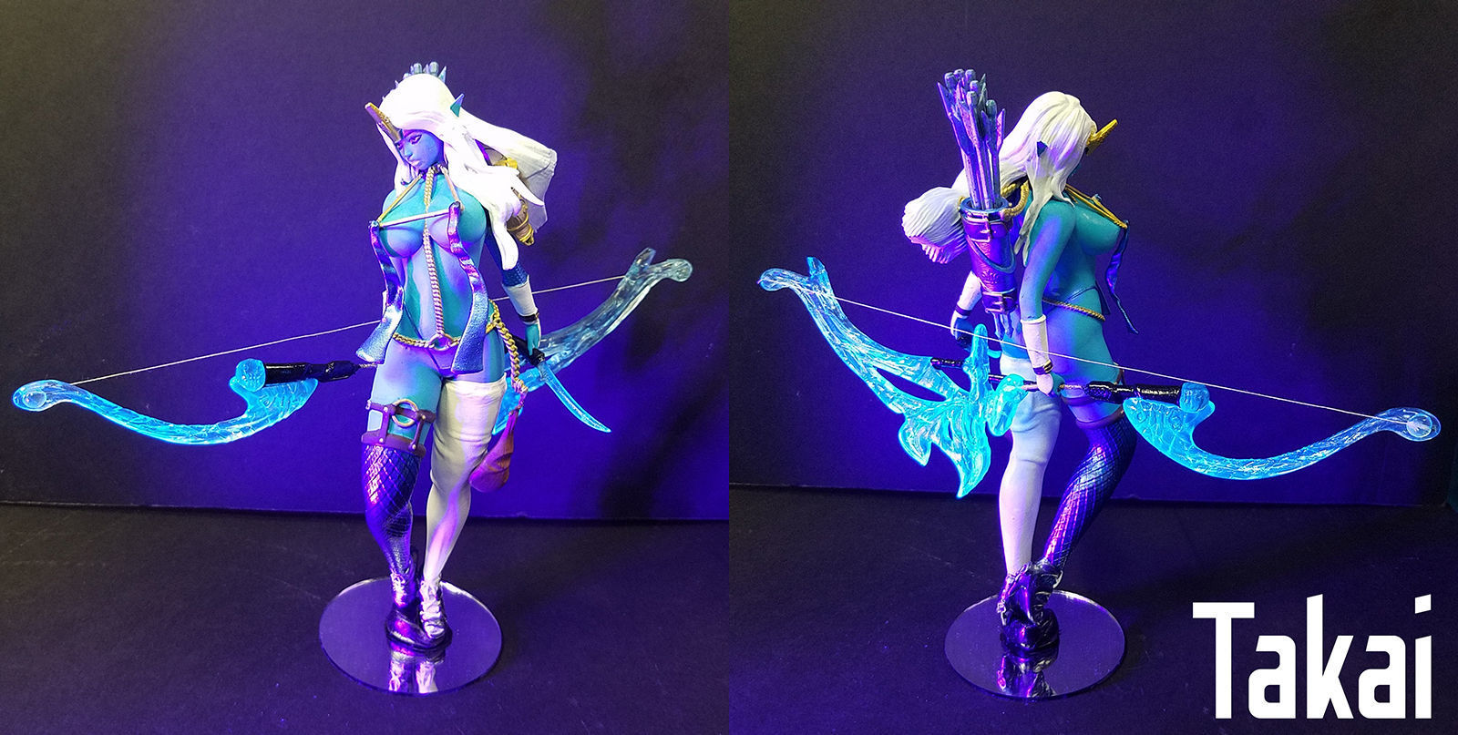Fantasy 3D Print Pin Up Figurines - Elvin Mistress Army 3D Model Collection_13