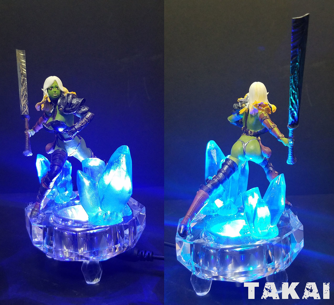 Fantasy 3D Print Pin Up Figurines - Elvin Mistress Army 3D Model Collection_12