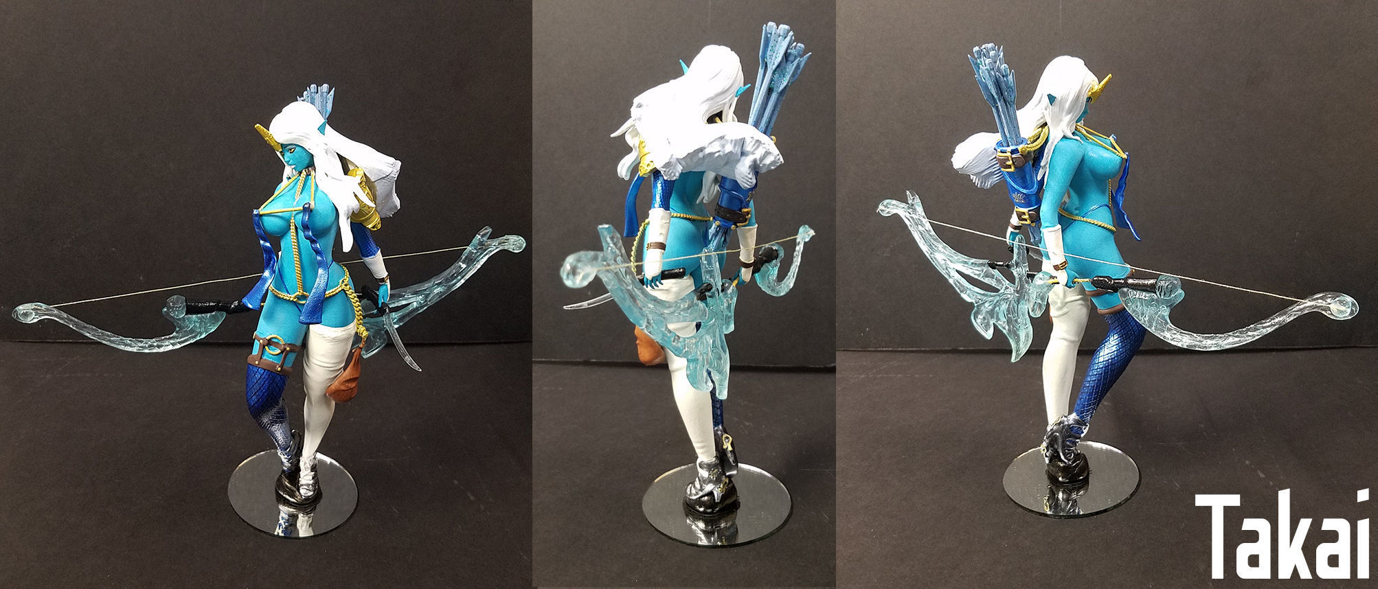 Fantasy 3D Print Pin Up Figurines - Elvin Mistress Army 3D Model Collection_14