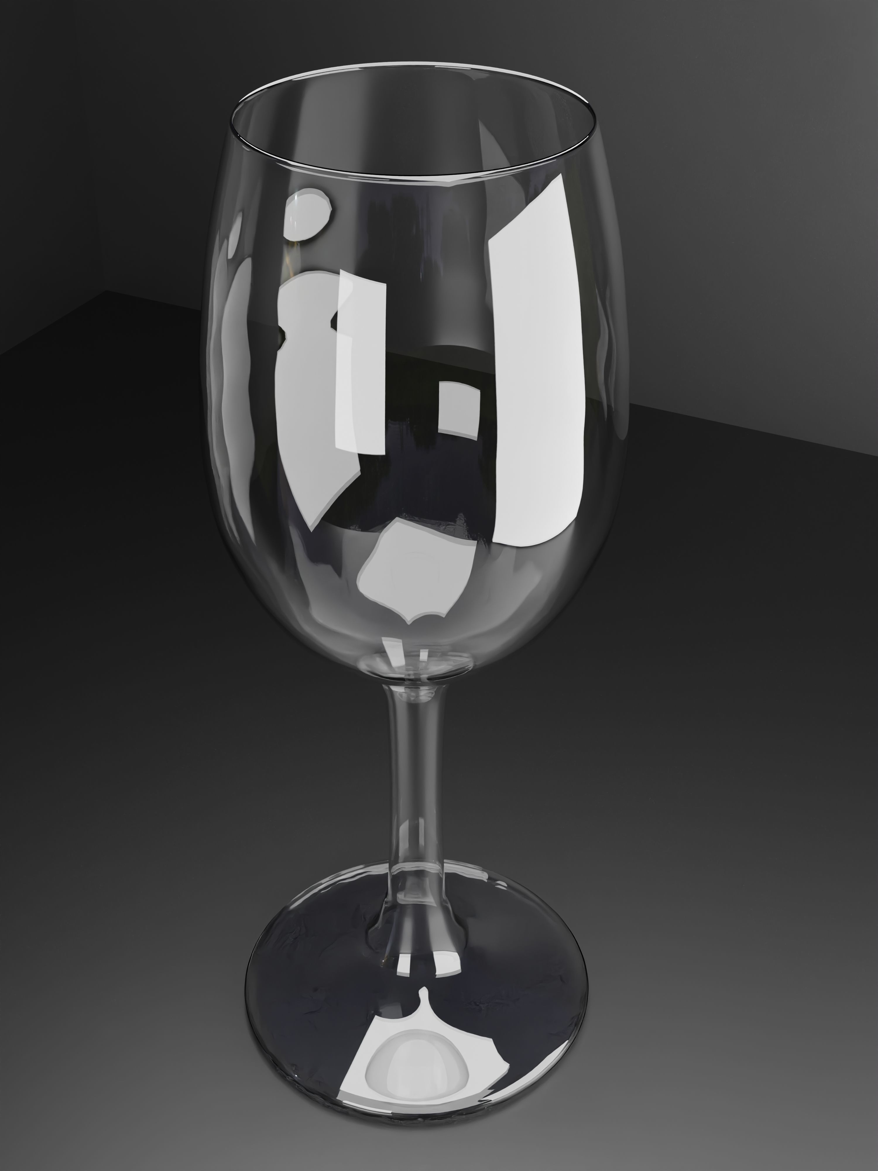 3D Wine glass High quality Free low-poly 3D model_2
