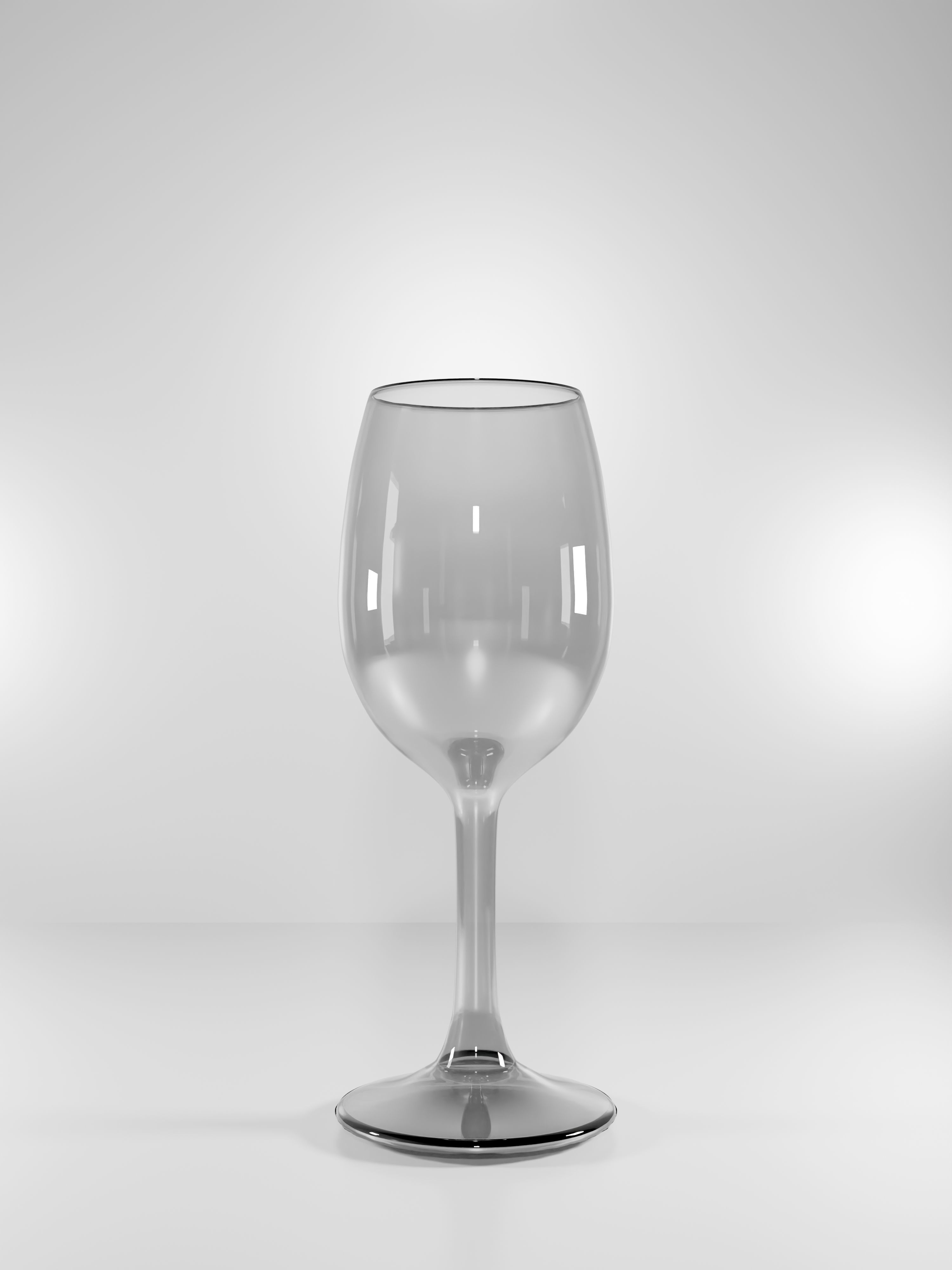 3D Wine glass High quality Free low-poly 3D model_4