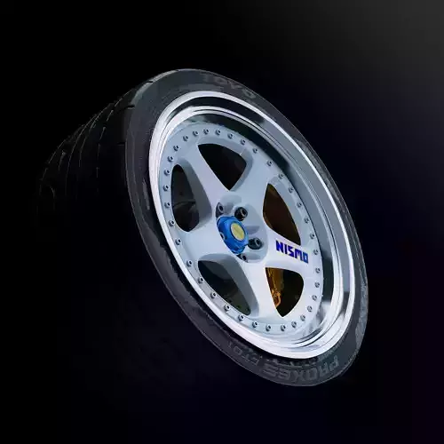 Nismo LM GT1 Wheel 3D Model