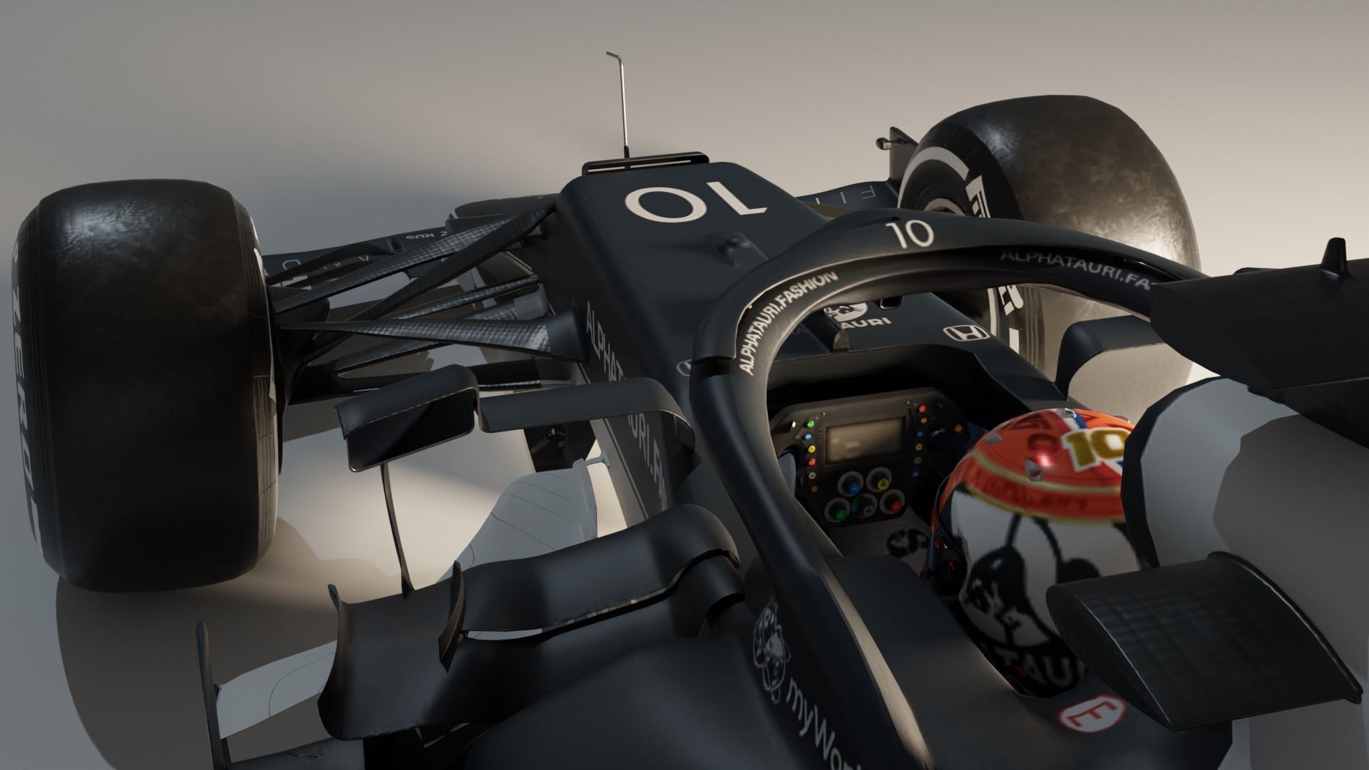 Scuderia Alpha Tauri 2021 AT2  3D model_2