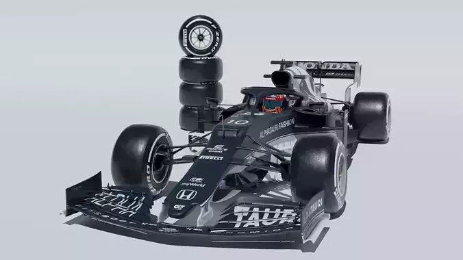 Scuderia Alpha Tauri 2021 AT2  3D model