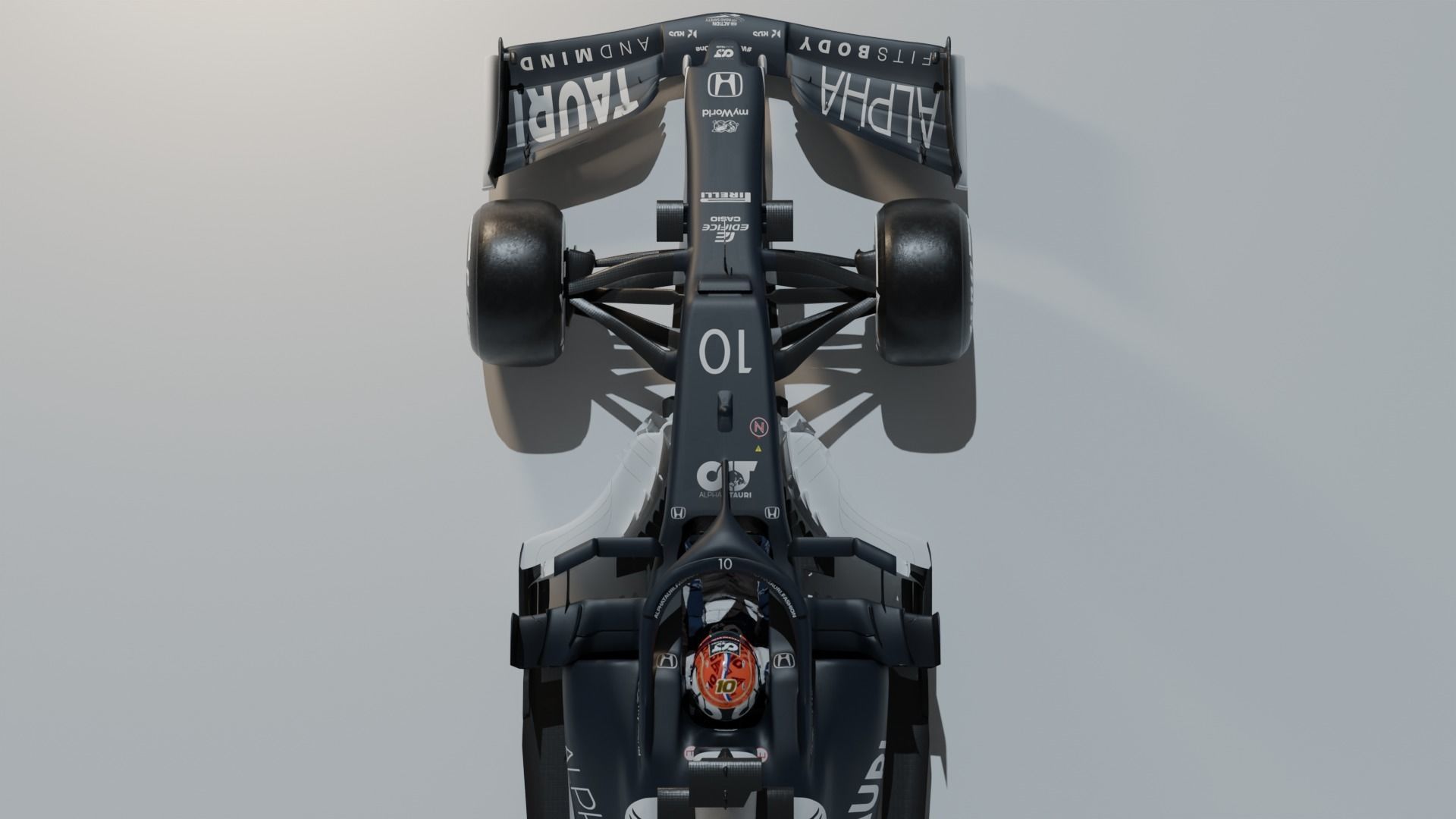 Scuderia Alpha Tauri 2021 AT2  3D model_4