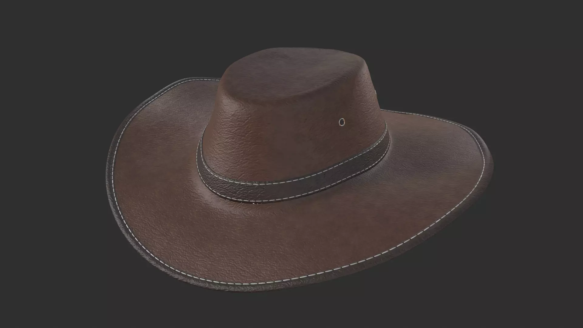 Cowboy hat 3D model_0