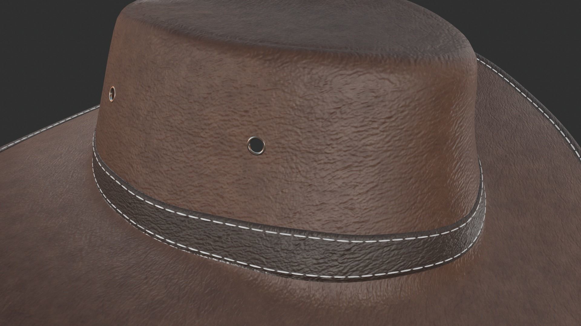 Cowboy hat 3D model_11