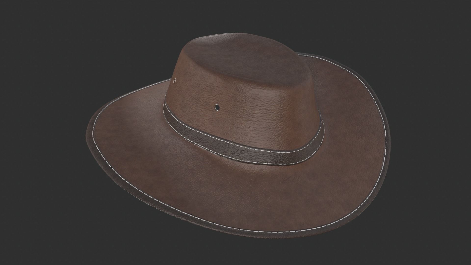 Cowboy hat 3D model_4