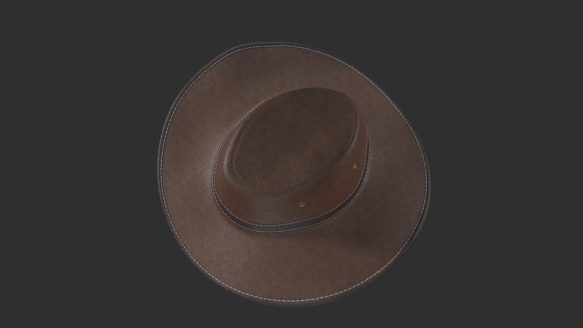 Cowboy hat 3D model_5