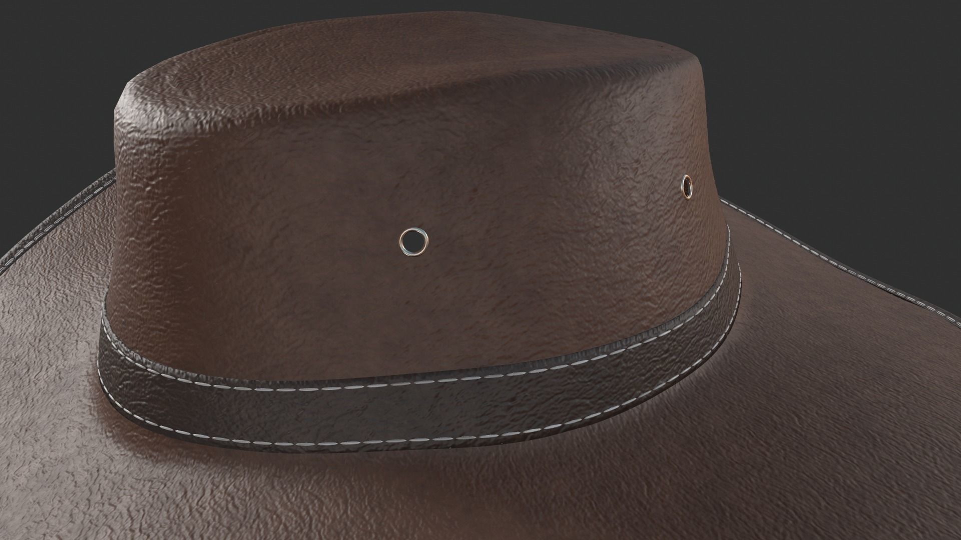Cowboy hat 3D model_9