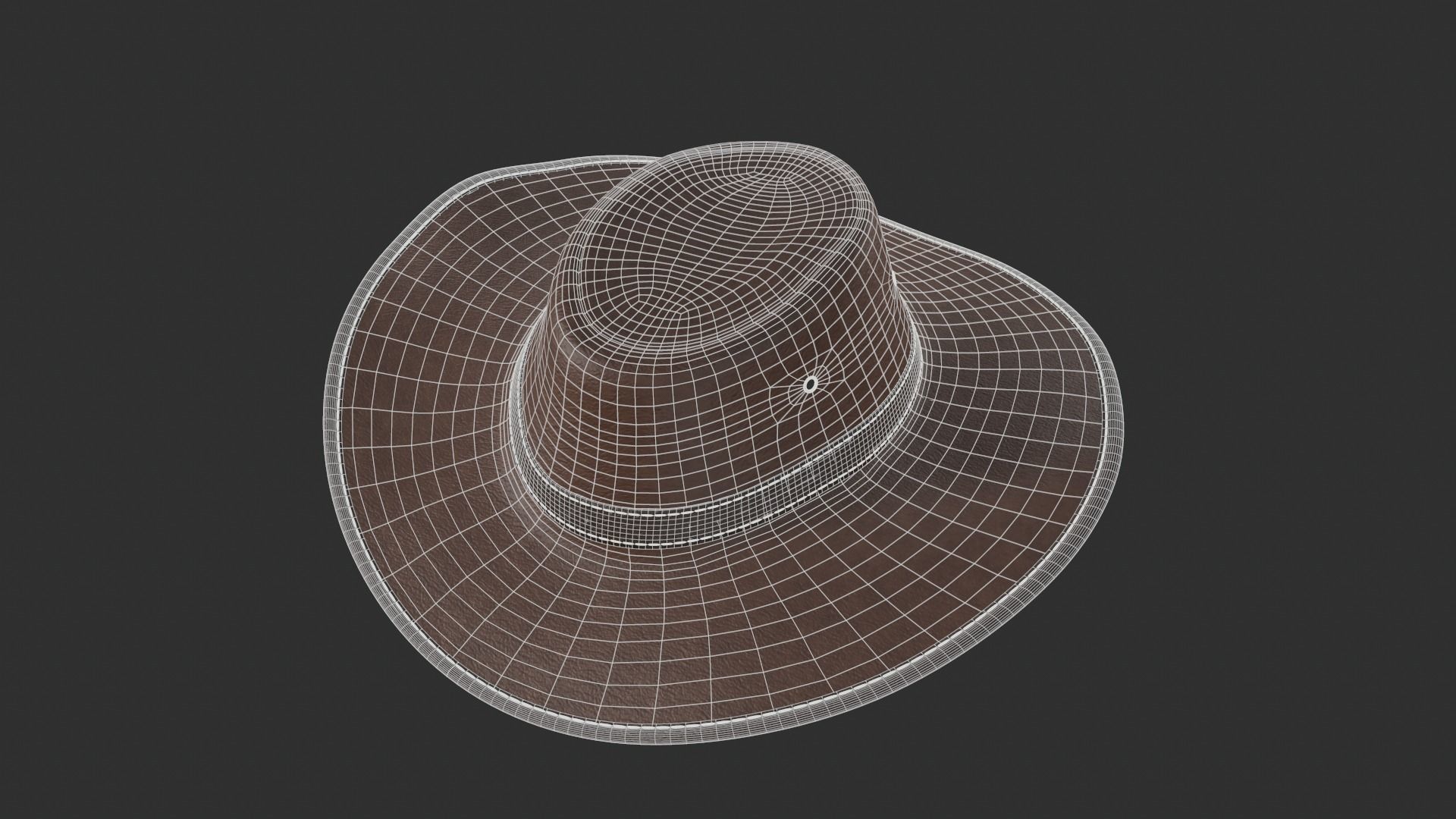 Cowboy hat 3D model_7