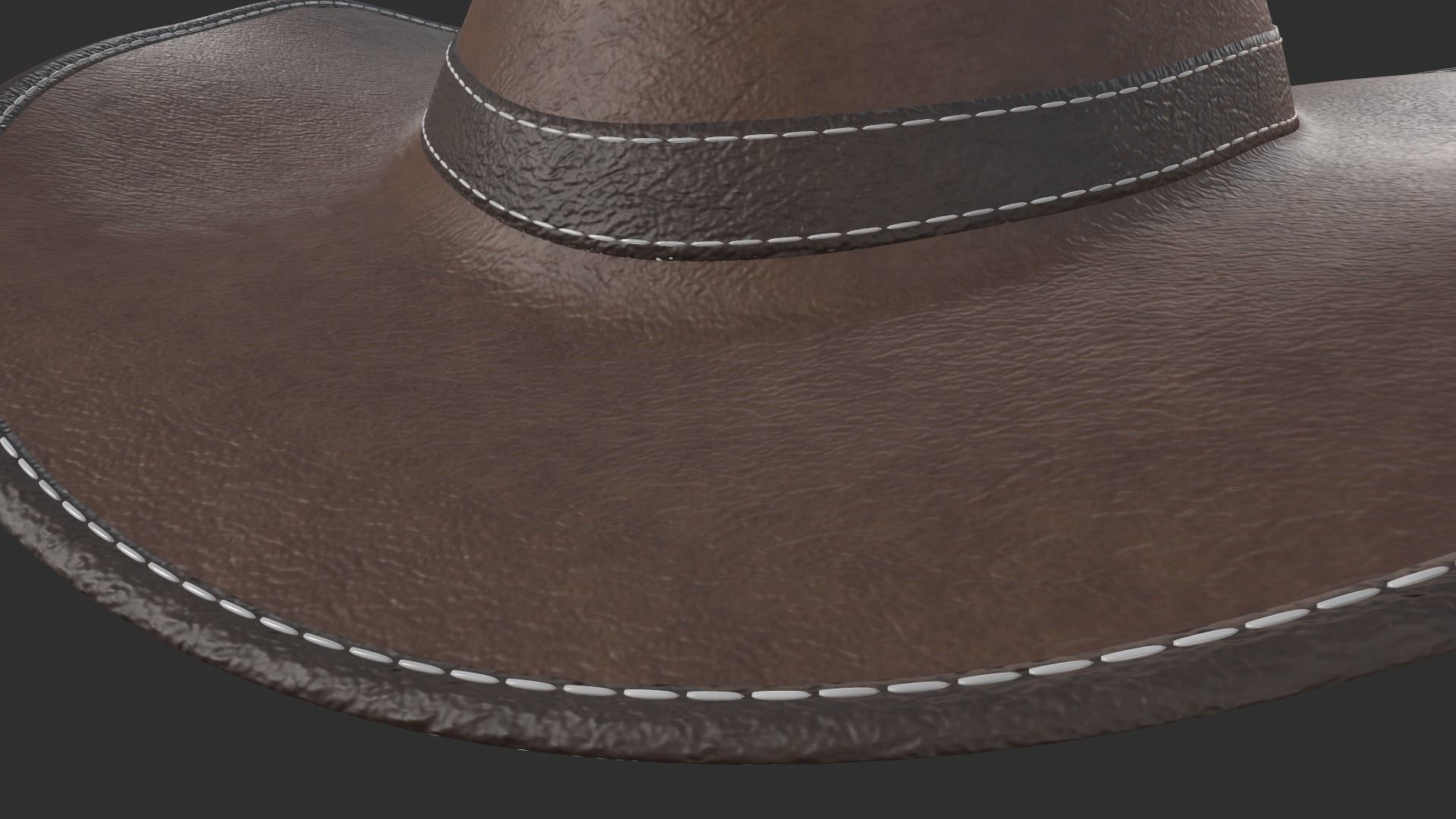 Cowboy hat 3D model_12