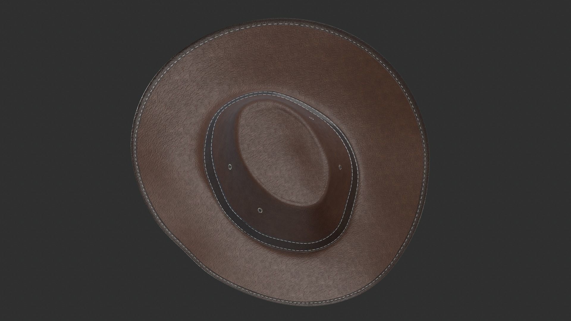 Cowboy hat 3D model_6