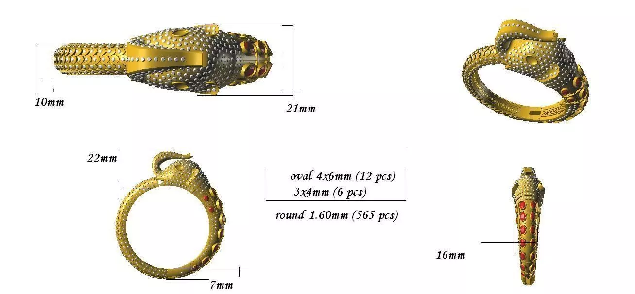 ELEPHANT BANGLE  3D print model_0