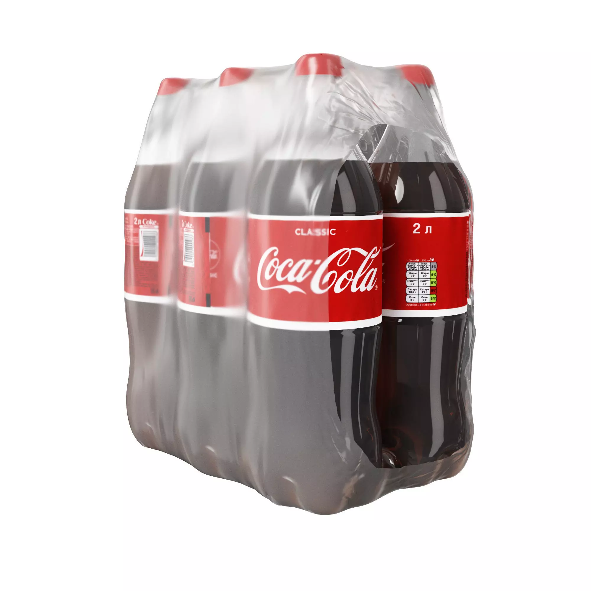 Pack Coca Cola 2L 3D model