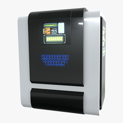 Server D Low-poly 3D model