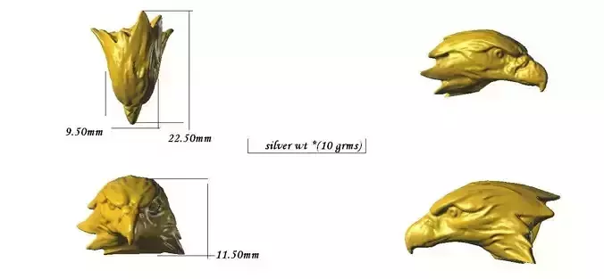 eagle face for rings 