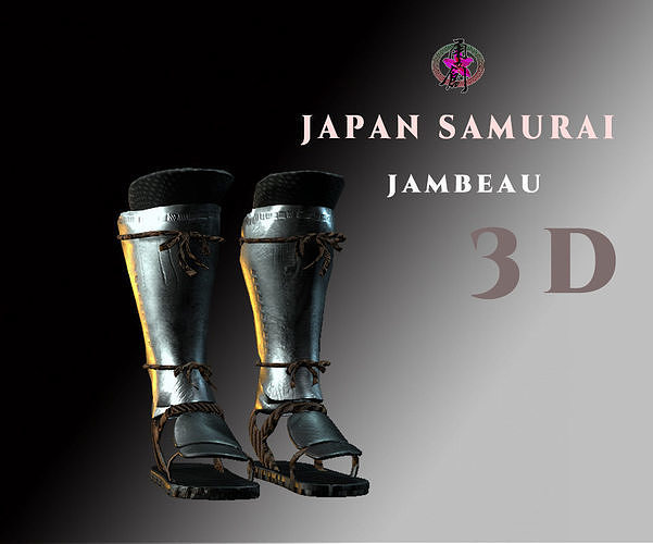Japan Samurai Jambeau Low-poly 3D model