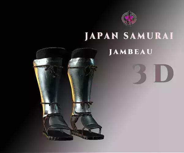 Japan Samurai Jambeau Low-poly 3D model