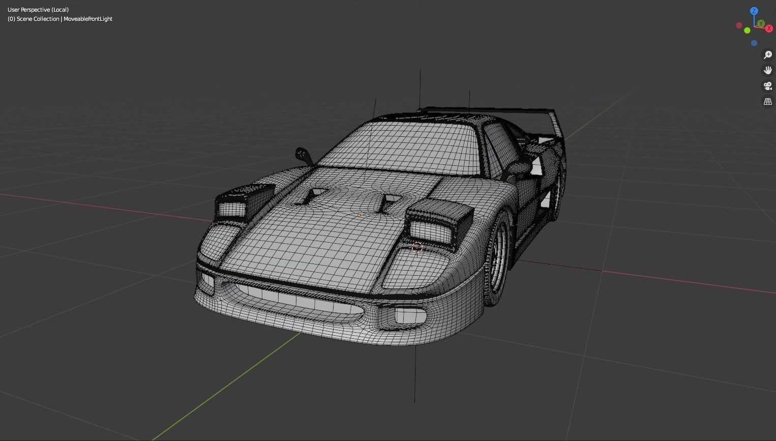 Ferrari F40 3D model_8
