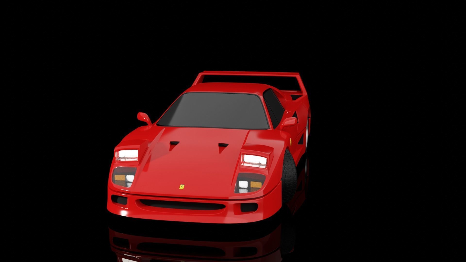 Ferrari F40 3D model_2