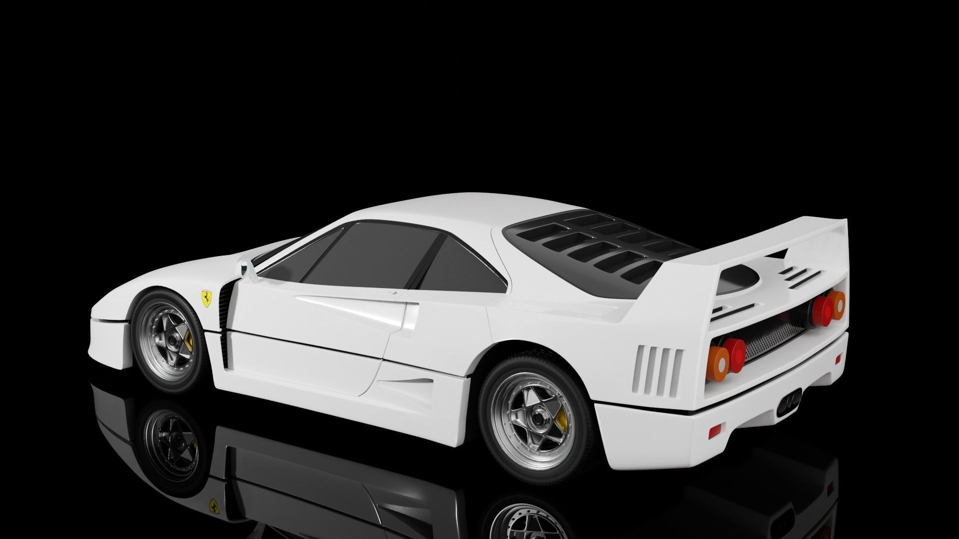 Ferrari F40 3D model_5