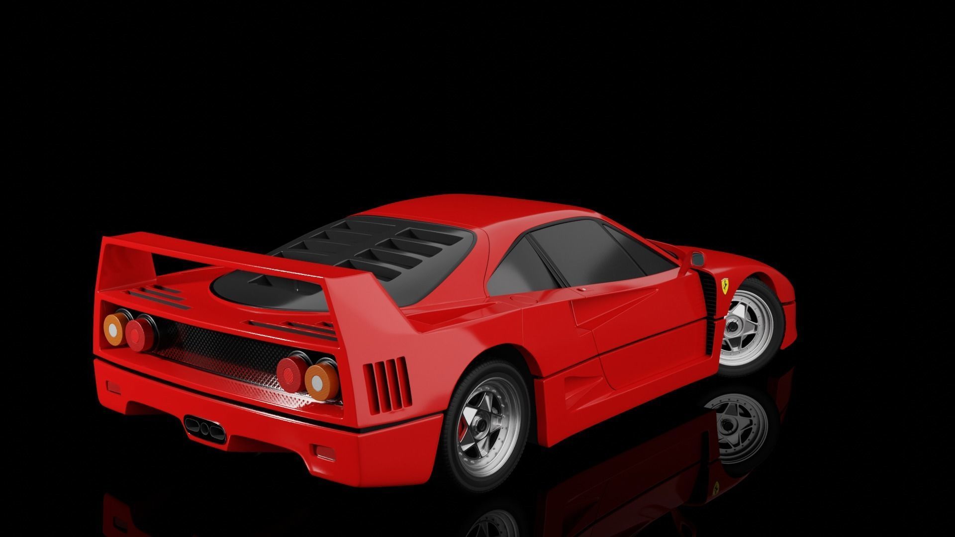 Ferrari F40 3D model_6