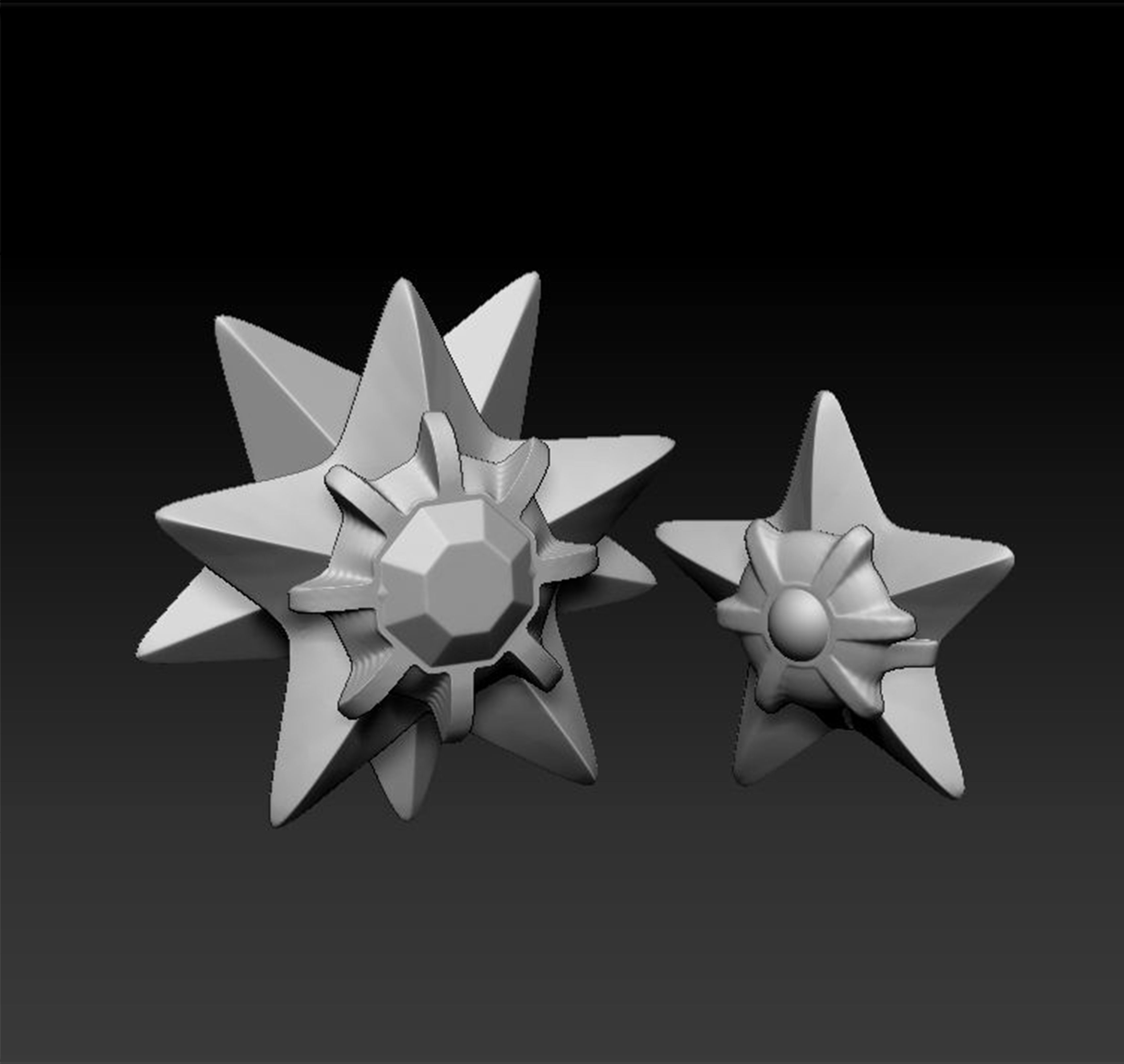 Pokemon Staryu and Starmie 3D print model_1