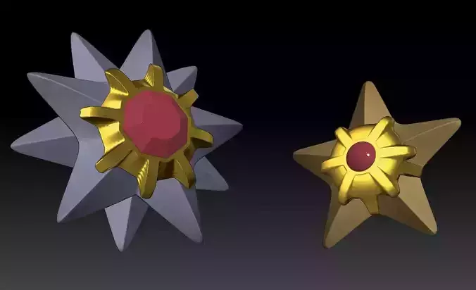 Pokemon Staryu and Starmie