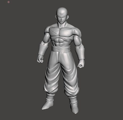 Tien Shinhan Saiyan Saga 3D Model 3D print model
