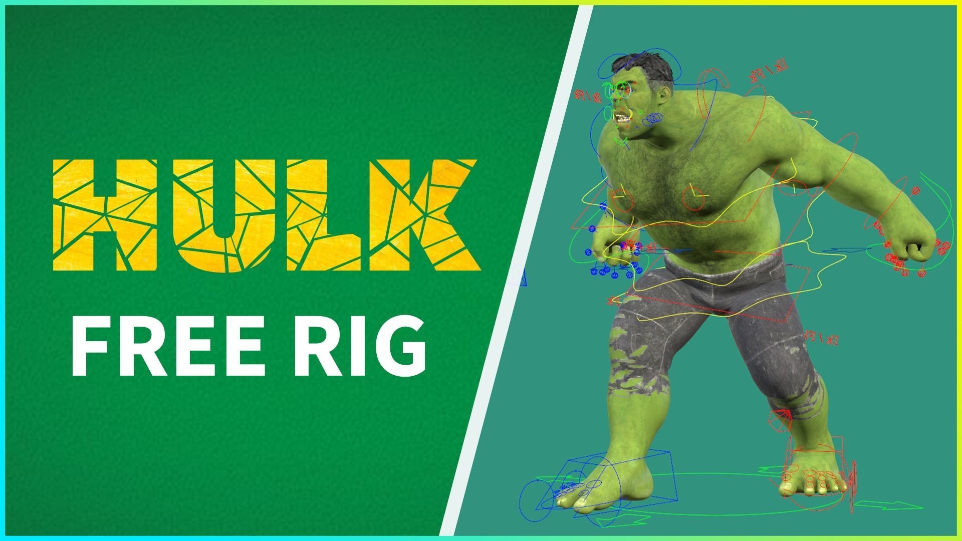 FREE HULK RIG 3D