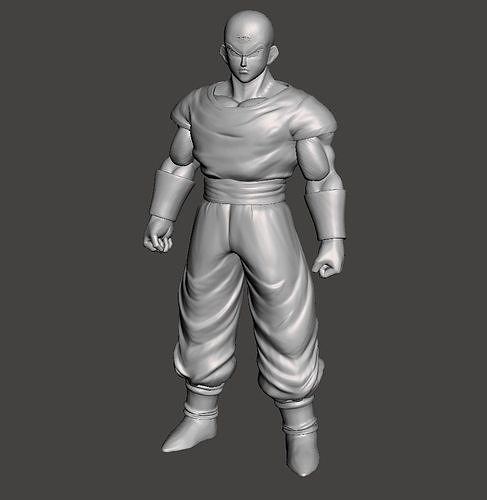 Tien Shinhan Dragon ball 3D Model 3D print model