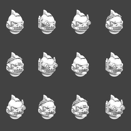 Space Sharks Netx Gen Helmets 3D print model