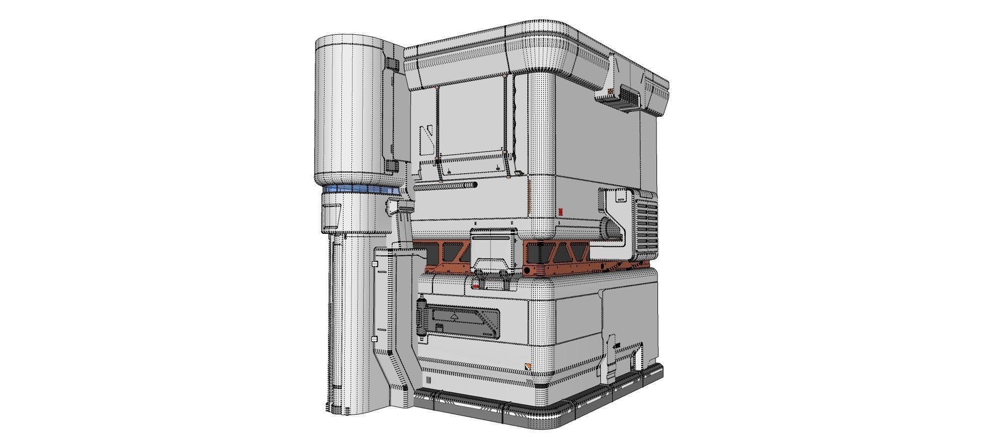 sci-fi architecture 11 3D model_21