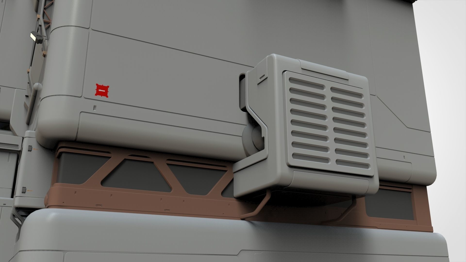 sci-fi architecture 11 3D model_17