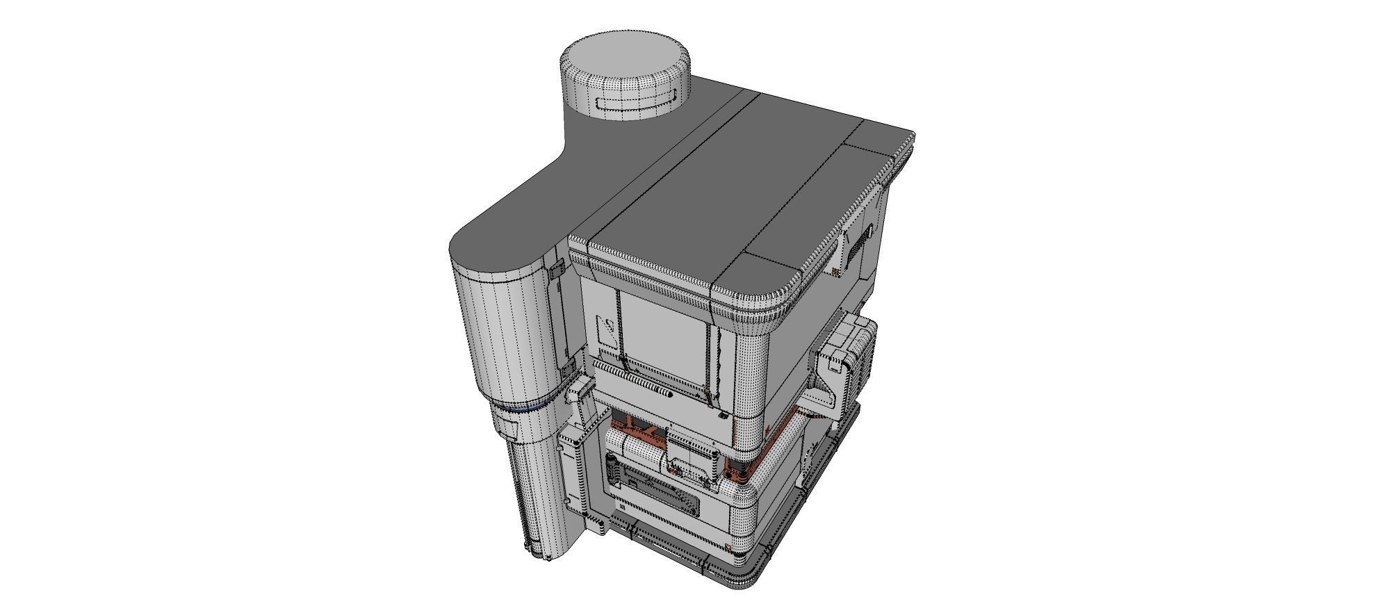 sci-fi architecture 11 3D model_23