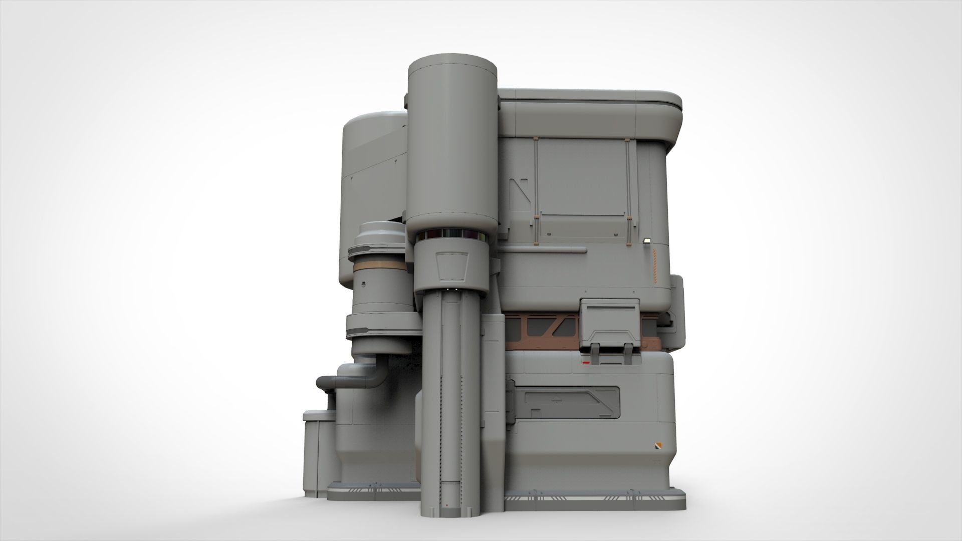 sci-fi architecture 11 3D model_4